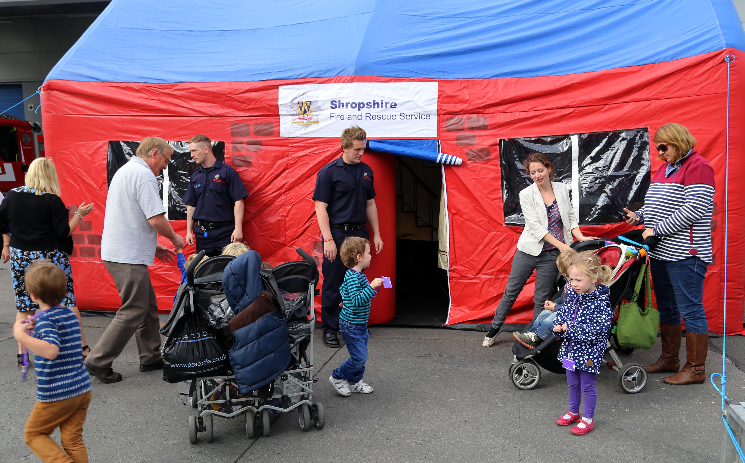 Plenty of visits to the educational smoke tent