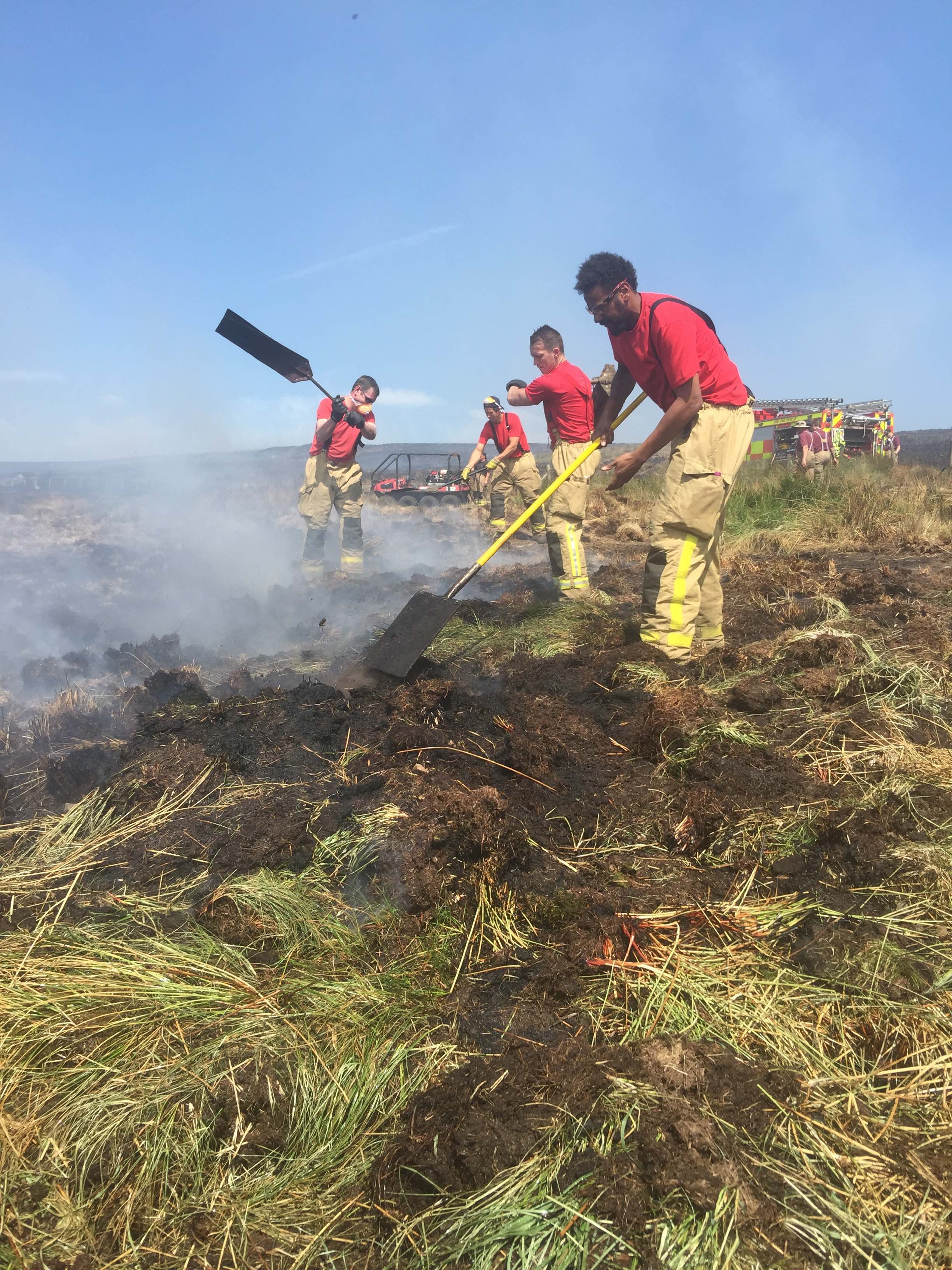 Shropshire Firefighters Called to Lancashire Moorland Blaze