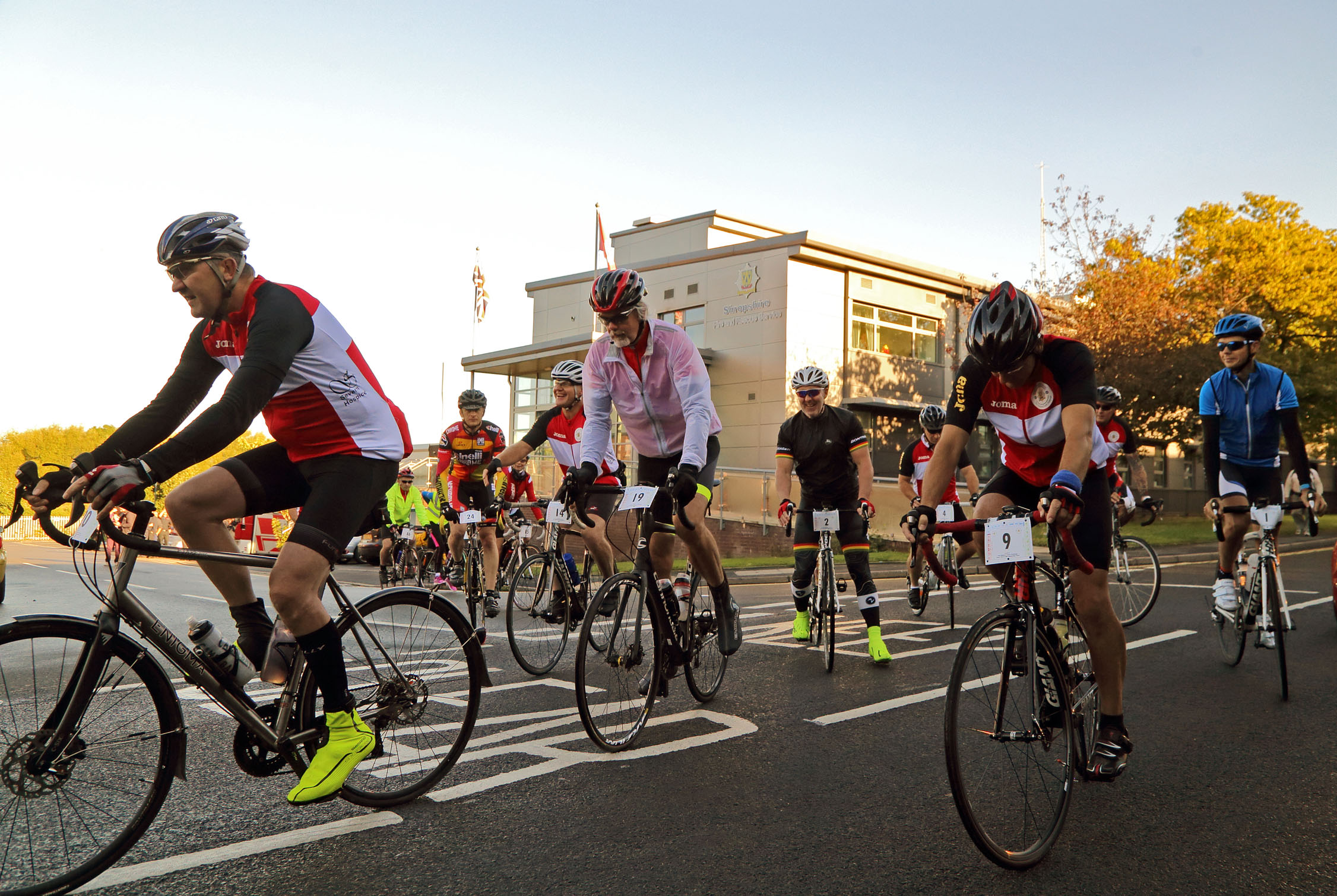 Chief Fire Officer Rod Hammerton leads the way