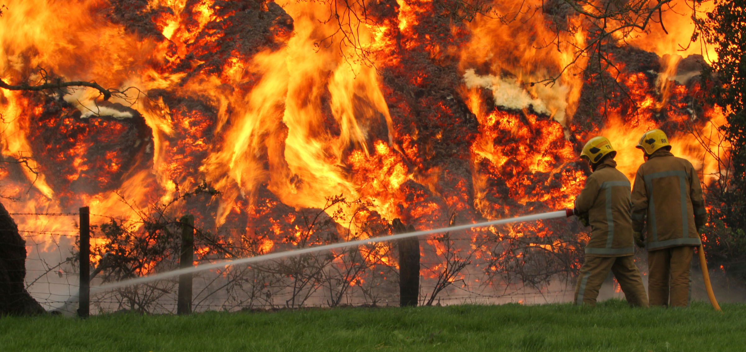 The most intense fire ever attended by Shropshire firefighter Roger Smith in 2011