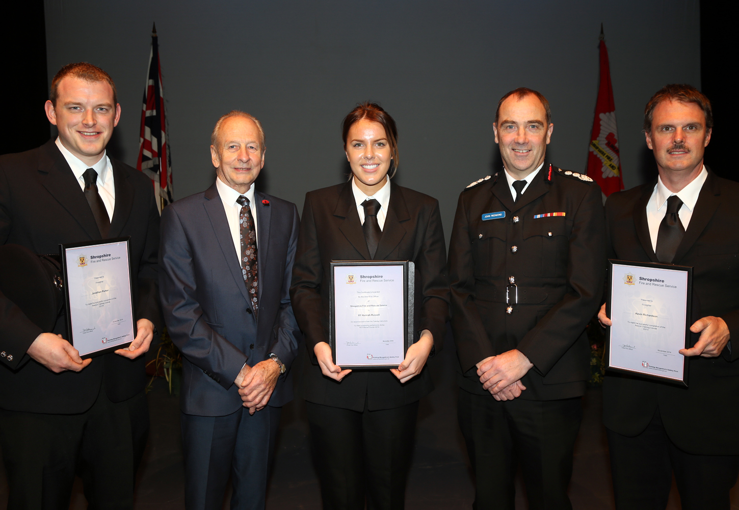 Shrewsbury firefighter new recruits