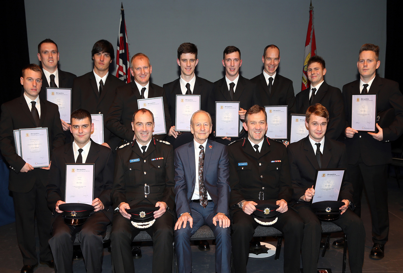 South Shropshire firefighter new recruits