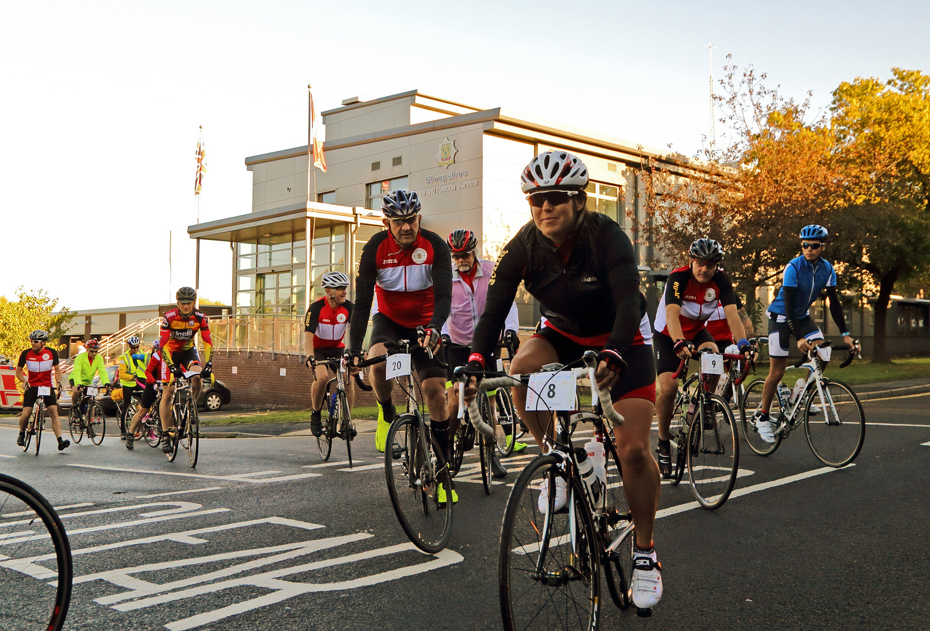 Cyclists are on their way