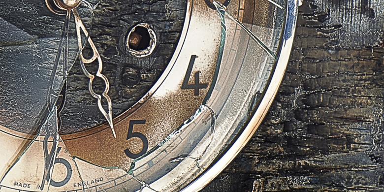 burned clock image for tick tock test campaign