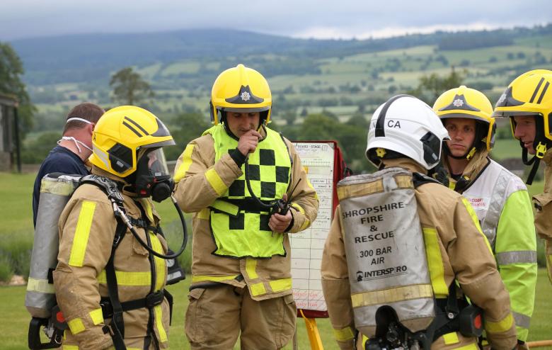 Craven Arms firefighters