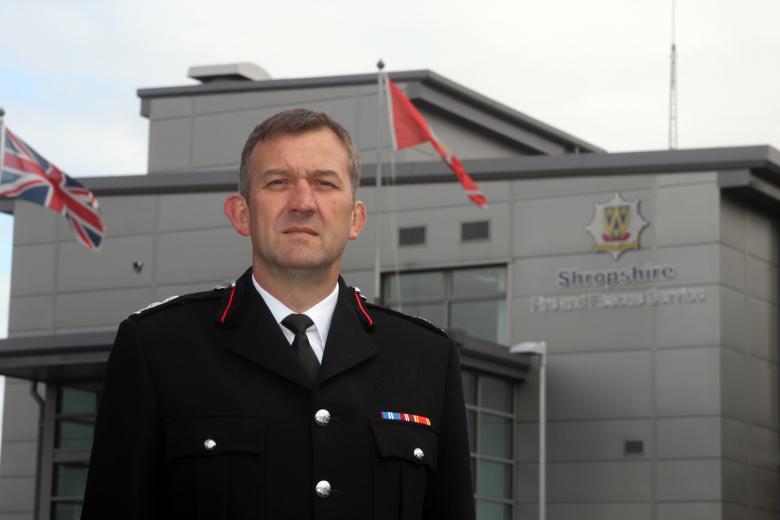 Shropshire's Deputy Chief Fire Officer Rod Hammerton